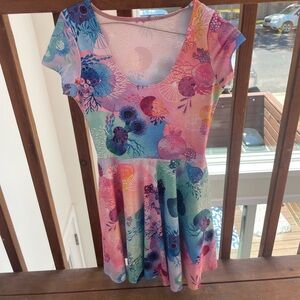 Blackmilk (S) coral skater dress